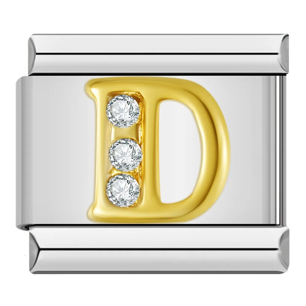 Letter D - Silver